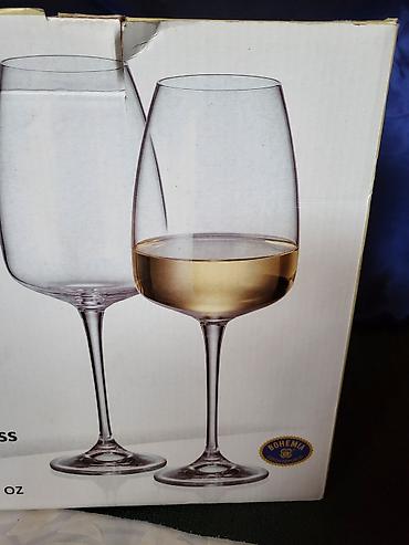 Čaše: Case nove za vino,Bohemija kristal. Case za vino,tanji — 12