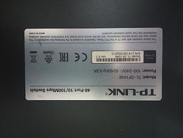 коммутаторы 52: Продаю сетевые коммутаторы. TPlink, DLink и тд. 48 портовый на 100мб — 3