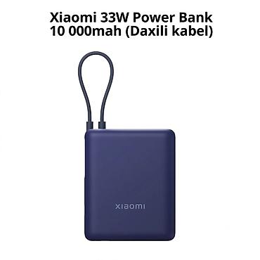 xiaomi planset: Xiaomi 33W Power Bank – 10 000 mAh (daxili kabel ilə) - Sürətli — 1