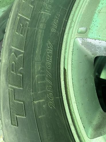 Шиналар жана дисктер: Дөңгөлөктөр монтажда 265 / 70 / R 17, Кыш, Колдонулган, Комплект, Жол тандабастар (АТ/МТ), Куйма, тешиктери - 6 — 4