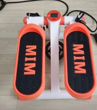 домашний велосипед тренажер: Мини-степпер MIM с эспандерами и счетчиком - Компактный домашний