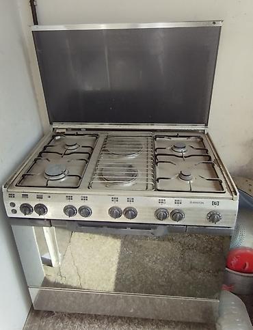 pitiminutka temiri: Ariston qaz/elektrik plitəsi satılır. İşləyir. 4 gözü qaz, 2 gözü — 1