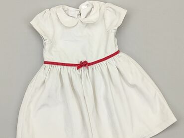 biała sukienka midi: Sukienka, 12-18 m, stan - Bardzo dobry