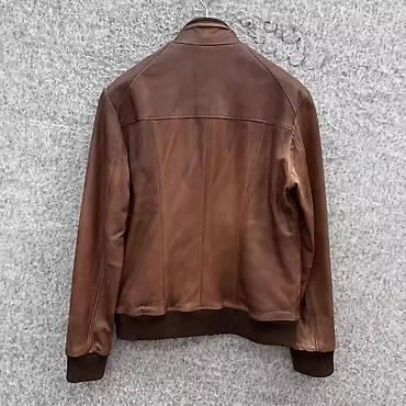 кожа куртки: Мужская куртка, 2XL, Новый, цвет - Коричневый, Самовывоз — 2