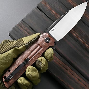стилет нож: Складной нож Sitivien ST152, сталь K110, рукоять микарта Общая Длина — 4