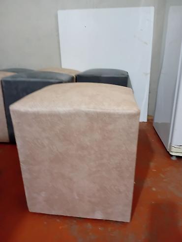 ev qaplari: Rahat oturma üçün çoxməqsədli puf-kublar - Dizayn: kvadrat forma — 2