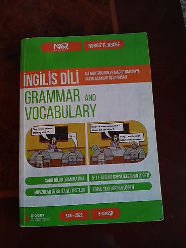 Məhsul: İngilis dili “Grammar and Vocabulary” kitabı Müəllif: Nərgiz