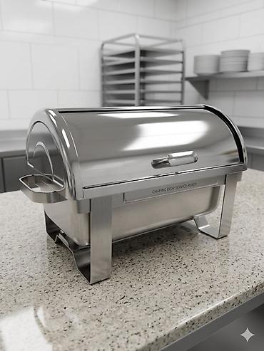 Нержавейки: Roll-top Şafing-diş (Yemək qızdırıcı) – İdeal vəziyyətdə Restoran və — 1