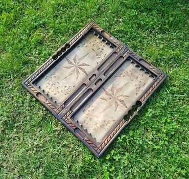 Nərdlər: Əl işi “diplomat” nərd taxtası - Tamamilə əl işi olan qatlanan nərd — 8