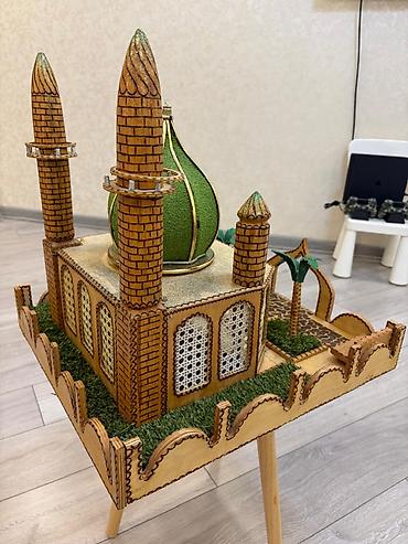 Другое: Taxtadan yonulmuş əl işi Məscid maketi. İdealdır. Ölçüləri 50×47 — 5