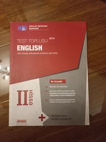 az dili test toplusu 1 ci hisse cavablari: English test toplusu 2ci hissə(2019)