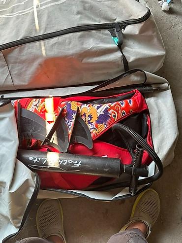 Водный транспорт: Надувная доска для сапсерфинга в комплекте с насосом Feather Lite — 2