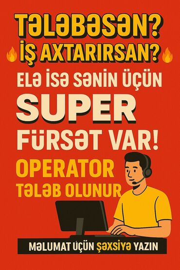binəqədi iş elanları: Marketoloq tələb olunur, Natamam iş günü, İstənilən yaş, Təcrübəsiz