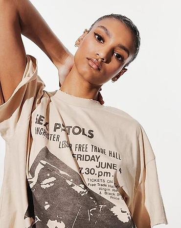 футболка acdc bershka: Футболка унисекс с принтом Sex Pistols Покупалась в Германии в H&M — 4