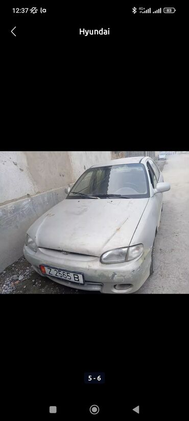 Hyundai: Hyundai Accent: 1998 г., 1.5 л, Механика, Бензин, Седан