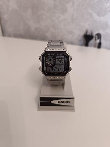Aksesuarlar: Casio World Time – rəqəmsal qol saatı (A E-1200 seriyası üslubunda) - — 1