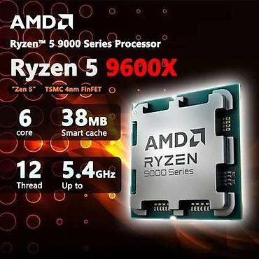 komputer i9: Процессор для ПК AMD Ryzen 5 9600X, > 4 ГГц, 6 ядер, Новый — 1