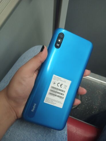 Redmi 9A, 32 ГБ, цвет - Голубой, Отпечаток пальца, Две SIM карты