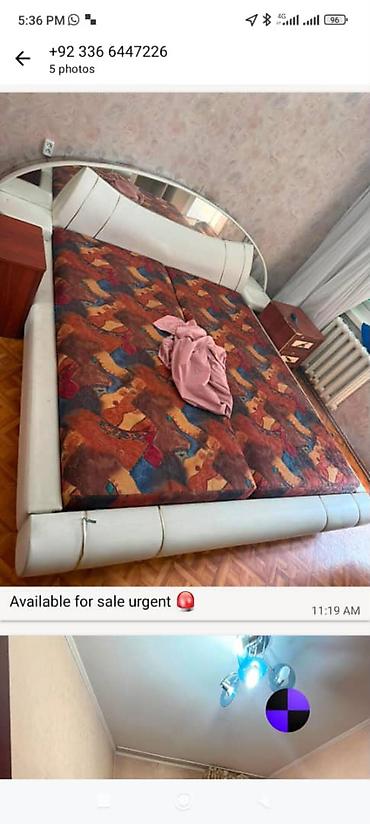 bunk bed: Двуспальная кровать с мягким изголовьем и зеркальной спинкой + два — 2