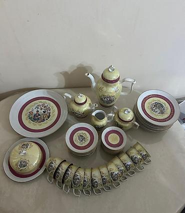abedni servisler: Çay dəsti, 12 nəfərlik, Almaniya — 2