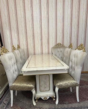 acar naboru satilir: Qonaq otağı üçün, İşlənmiş, Açılan, 8 stul — 2