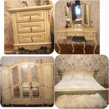 Mətbəx mebeli: Ruminya istehsaki Kleopatro yataq desti .Dest 5500₼ satilir .İdeal