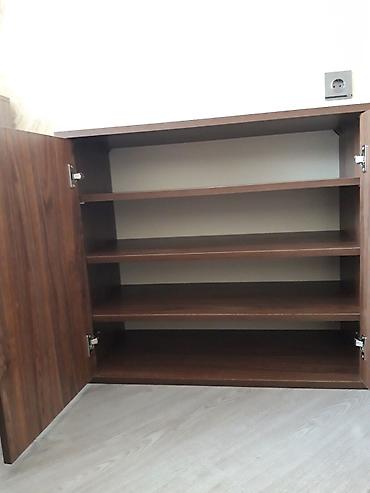 Mebel: İşlənmiş, 2 qapılı, Qəhvəyi, Taxta Ayaqqabı dolabı — 2