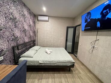 Посуточная аренда квартир: Студия, Душевая кабина, Постельное белье, Кондиционер