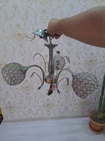 Digər işıqlandırma: Çılçıraq, 3 lampa, Metal