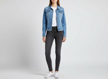 kurtka zimowa dobermans: Women`s jeans jacket, size S