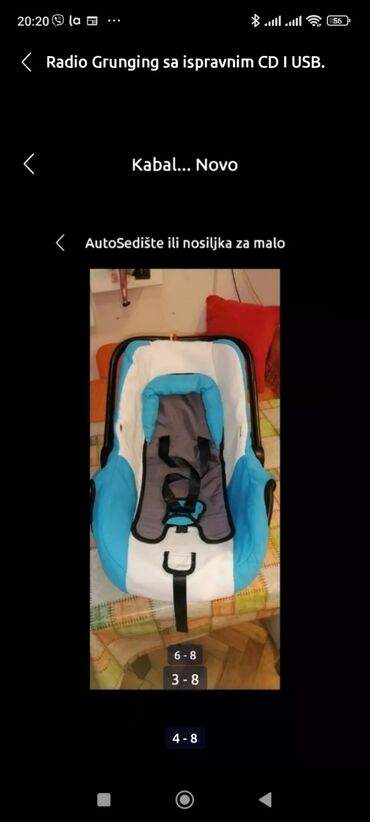 Autosedišta: Autosedište za dete univerzalno do 13 kg. a može da posluži i kao — 13