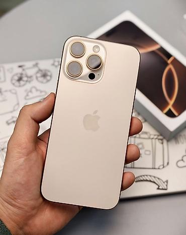 apple mini: IPhone 16 Pro Max, Desert Titanium, Barmaq izi, Simsiz şarj, Face ID — 3