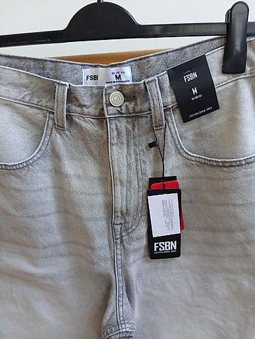 baletanke devojcice: Nove, džins bermude (baggy jorts) New Yorker, svetlo sive boje, vel — 3