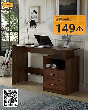 polka satilir: Yazı masası – LA MINI (Lamini.az) - Ölçülər: D 50 × H 75 × U 110 sm - — 1