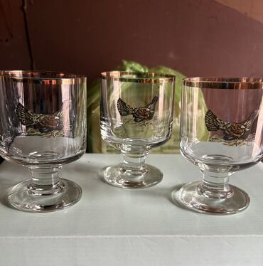 Другая мужская обувь: Рюмки Чехословакия Bohemia Новые 6 шт 2 500 сом Фужеры Тетерев 3 шт — 5