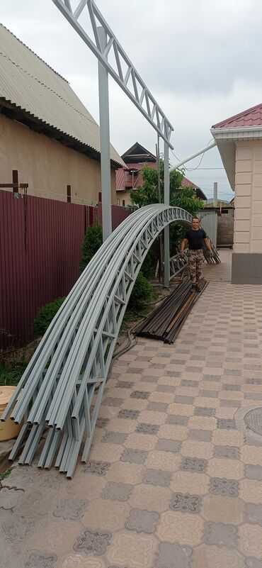 Металлические фермы: Фермы Навесы. Большие Арки для ангаров Металлические фермы для — 9