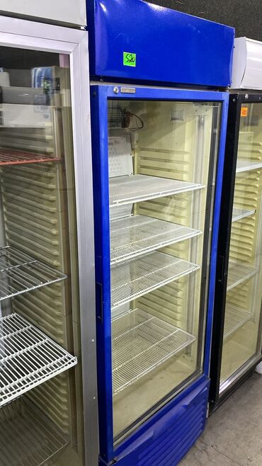 Soyuducu kameralar: Vitrin soyuducu – şüşə qapılı, tək qapı - Rəng: mavi çərçivə, şüşə ön