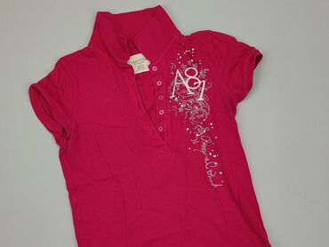 czarne t shirty damskie w serek: Polo shirt, Aeropostale, S (EU 36), condition - Very good