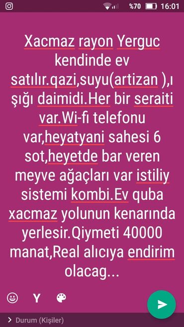 seyyar ev satilir in Azərbaycan | EVLƏRIN SATIŞI: 80 kv. m, 3 otaqlı, Kombi