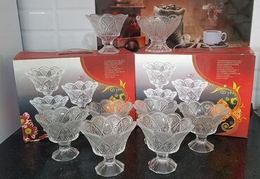 кухонный сервиз: 1. Все 3 сахарницы за 1000с 2.Все 3 за 800с 3. Все 3 фруктовницы за