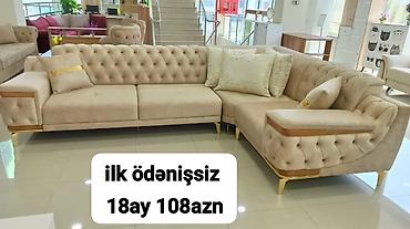 Divanlar: Künc divan kolleksiyası - Müasir dizaynlı L-şəkilli künc divanlar - — 52