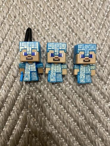 Көркөм өнөр жана коллекциялоо: Фигурки Minecraft — Стив в алмазной броне (мини-формат) - Набор из 3 — 1