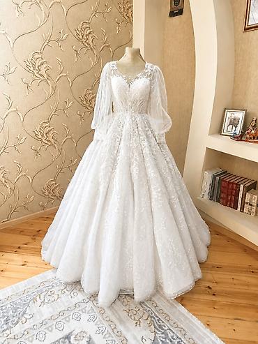 Свадебные платья и аксессуары: Gəlinlik təcili satılır - cəmi 70₼! Ünvan Gəncə, rayonlara — 2