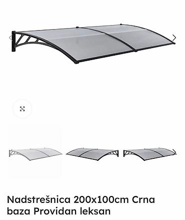 Cena 15890 din Nadstrešnica 200x100cm Crna baza Providan leksan na lalafo.rs Cena 15890 din Nadstrešnica 200x100cm Crna baza Providan leksan
