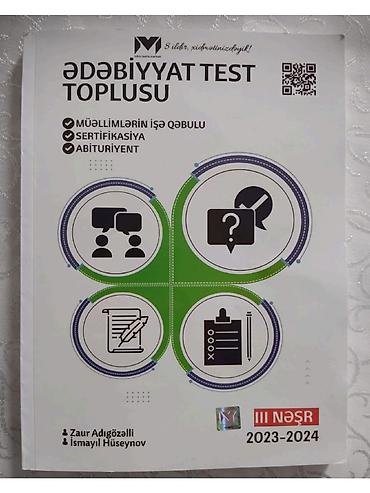 Məhsul: “Ədəbiyyat Test Toplusu” (III nəşr, 2023–2024) Təyinat: -