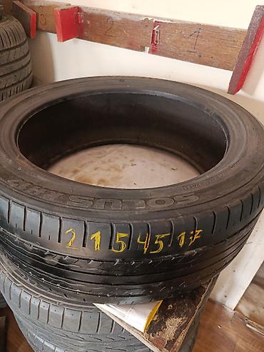 шины 21545 r17: Шины 215 / 45 / R 17, Лето, Б/у, 1 шт, Легковые — 2