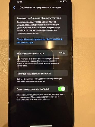 ios: IPhone Xs Max, Б/у, 256 ГБ, Серебристый, Чехол, 78 % — 6