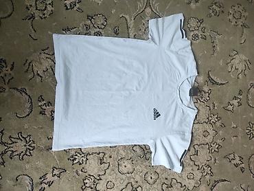 Мужская одежда: Мужская футболка, XL, Adidas, Новый, цвет - Белый, Бесплатная доставка — 1