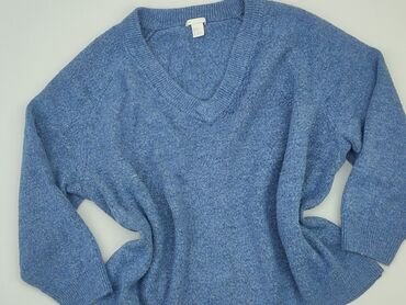 t shirty z dekoltem v: Sweter, H&M, XL, stan - Dobry