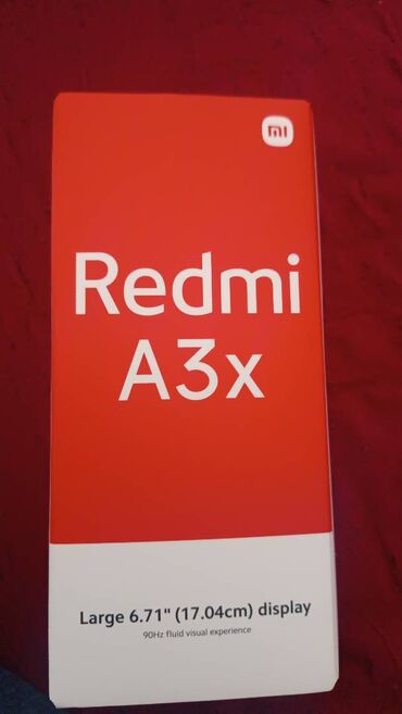 telfonu: Redmi A3x, 64 GB, rəng - Qara, Barmaq izi